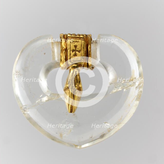 Rock Crystal Belt Buckle, East German (buckle), Byzantine (tongue), ca. 500 (buckle), 500-600 (tongu Creator: Unknown.