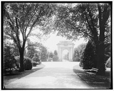 Entrance to the National Cemetery, Chattanooga, c1902. Creator: William H. Jackson.