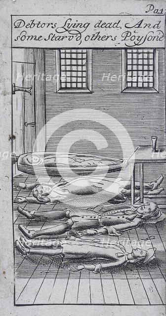 Fleet Prison, London, 1691. Artist: Anon