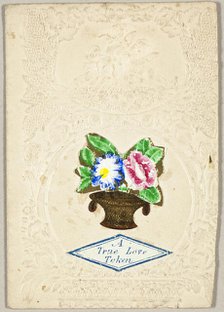 True Love Token (Valentine), 1850/59. Creator: John Windsor.