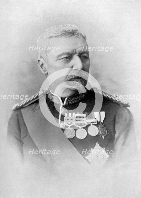 Major-General Sir Robert Cunliffe Low, British soldier, 1896. Artist: Ball