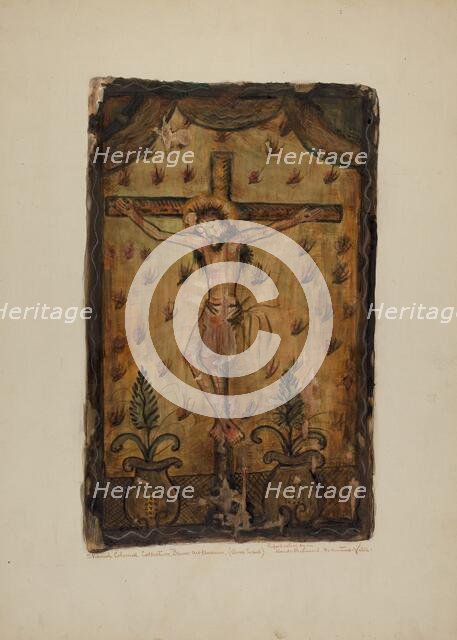 Santos Retablos, 1936. Creator: Maude Valle.