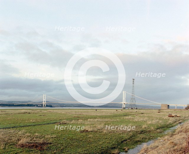 The Severn Road Bridge, Aust, Avon, 2001. Artist: P Williams