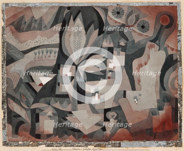 Dry-Cool Garden, 1921. Creator: Klee, Paul (1879-1940).