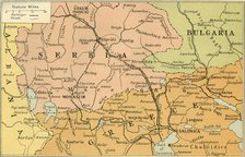 'Map of Salonica Front', 1919. Creator: George Philip & Son Ltd.