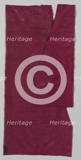 Length of Silk Damask, late 1600s. Creator: Unknown.