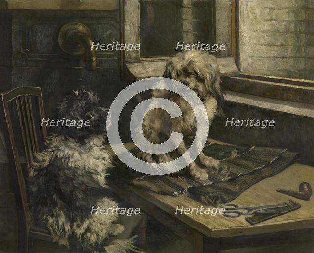 Dogs, c1860-1900. Creator: Jan Stobbaerts.