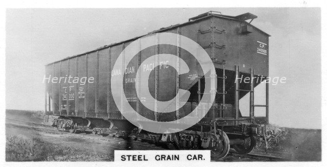 Steel grain car, Canada, c1920s. Artist: Unknown