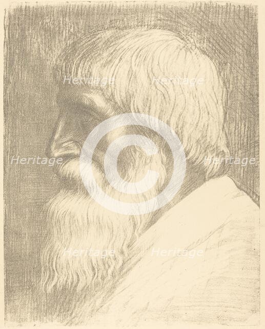 Head of a Man (Tete d'homme). Creator: Alphonse Legros.