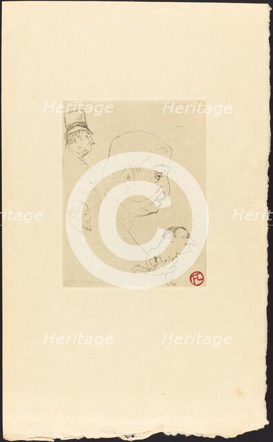 Sketch (Croquis), 1898. Creator: Henri de Toulouse-Lautrec.