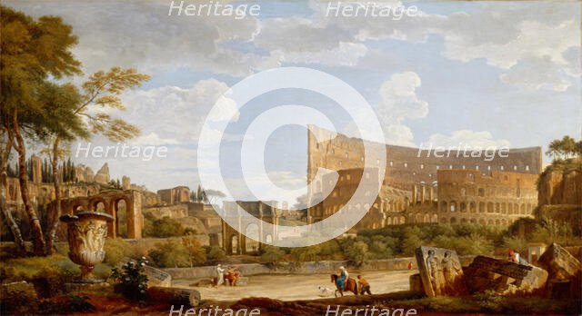 View of the Colosseum, 1735. Creator: Giovanni Paolo Panini.