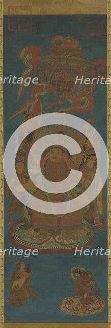 Vaisravana, Guardian King of the North, Yuan or Ming dynasty, 14th century. Creator: Unknown.