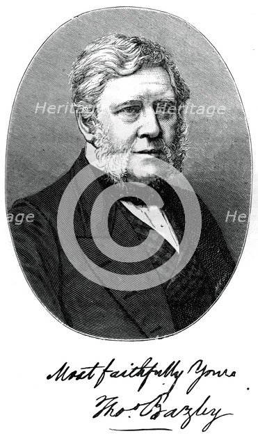 Sir Thomas Bazley, 1st Baronet, British manufacturer and politician, c1880. Artist: Unknown