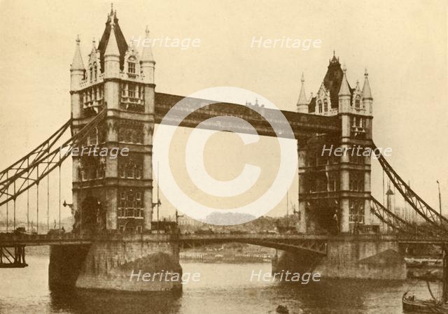 'The Tower Bridge, London', c1930. Creator: Unknown.