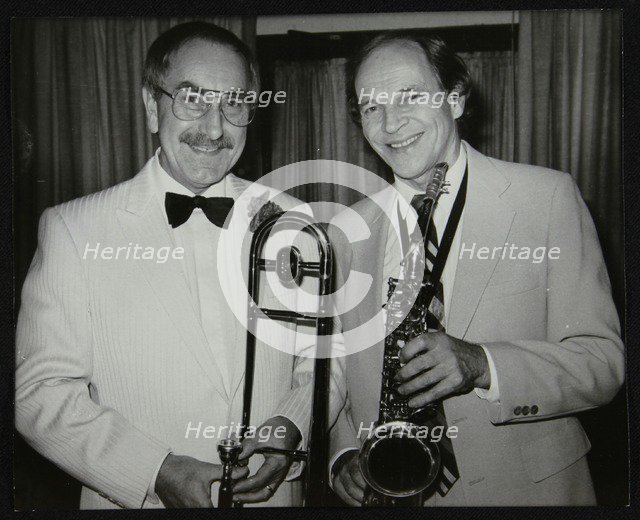 Don Lusher and John Dankworth, London, 1985. Artist: Denis Williams