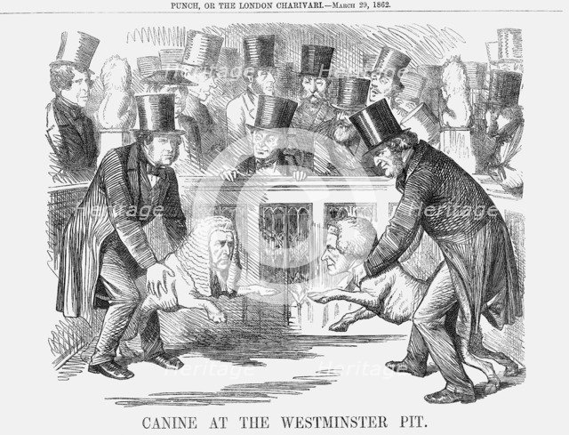 'Canine at the Westminster Pit', 1862. Artist: Unknown