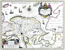 Map of Groningen, Netherlands, 17th century Artist: Unknown