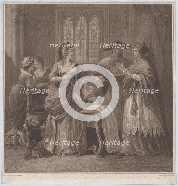 The Resentment of Queen Catherine (Paul de Rapin, History of England), 1790. Creator: John Ogborne.