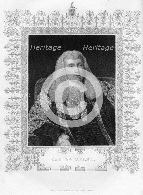 Sir William Grant (1752-1832), Scottish lawyer and politician, 19th century.Artist: WH Mote