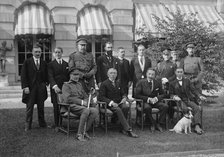 Belgian Mission To U.S. At Home of Lars I.E. Larz Anderson, Washington DC, 1917. Creator: Harris & Ewing.