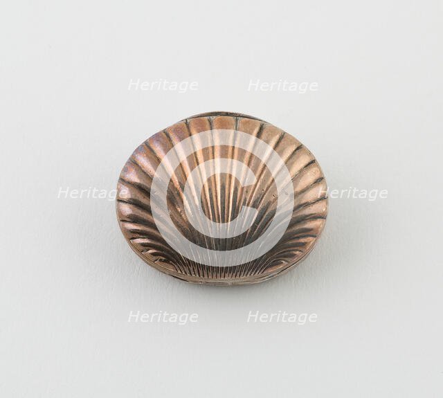 Vinaigrette in the Form of a Scallop Shell, Birmingham, 1816/17. Creator: Possibly Joseph Willmore.