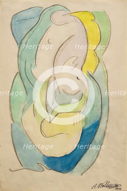 Abstraction, 1906. Creator: Abraham Walkowitz.