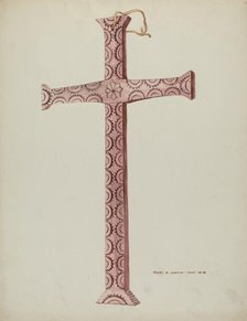 Cedar Cross, c. 1937. Creator: Majel G. Claflin.