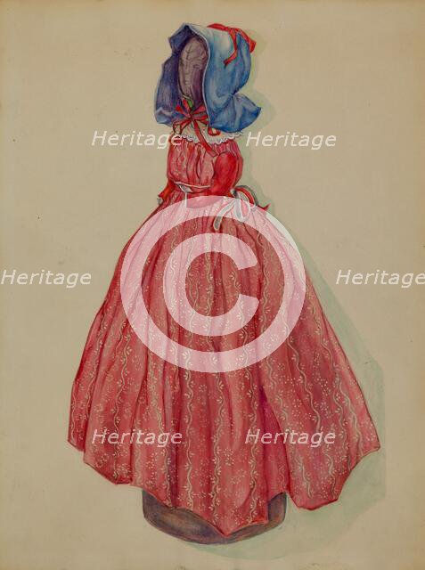 Doorstop Doll, c. 1936. Creator: Rosa Burger.