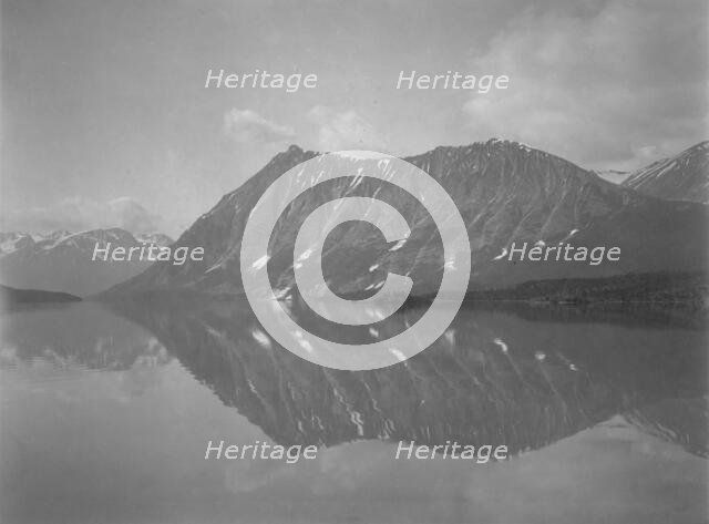 Cathedral Mountain and Lake Atlin, between c1900 and 1927. Creator: Unknown.