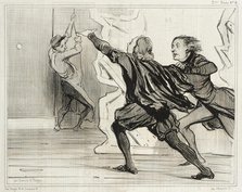 Farce dramatique..., 1841. Creator: Honore Daumier.