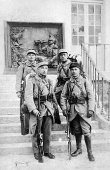 French Foreign Legionnaires, Algeria, c1910. Artist: Unknown