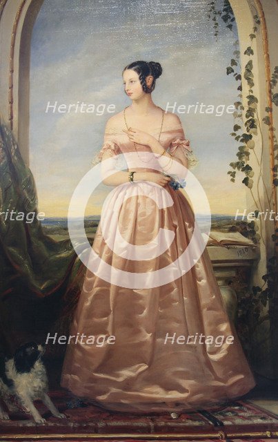 'Portrait of the Grand Duchess Alexandra Nikolaevna', 1840.  Artist: Christina Robertson
