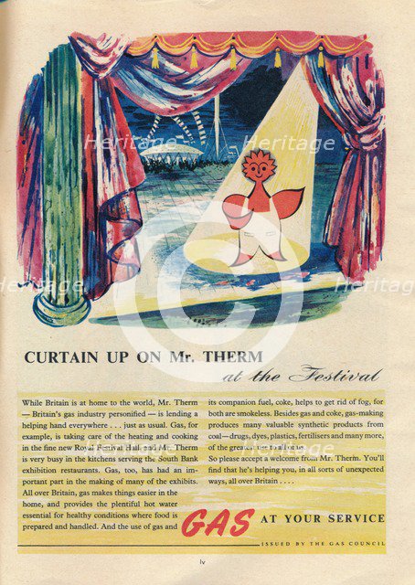 Curtain Up On Mr. Therm, 1951. Artist: Unknown