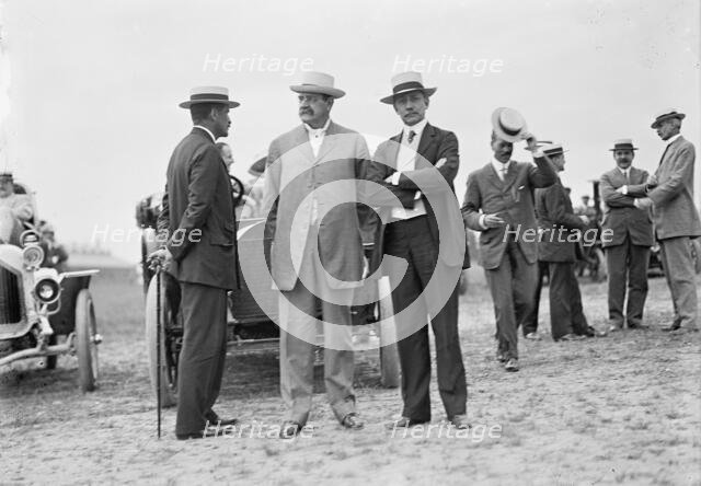 Wright Flights, Fort Myer, Va, July 1909 - Spectators: Robert Bacon; Sec. of War Dickinson... Creator: Harris & Ewing.