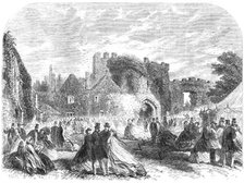 Meeting of the Sussex Archaeological Society at Amberley Castle, 1865. Creator: Unknown.