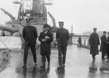 Capt. J.H. Gibbons, Adm. Boush, Chief officer McNeely, between c1910 and c1915. Creator: Bain News Service.