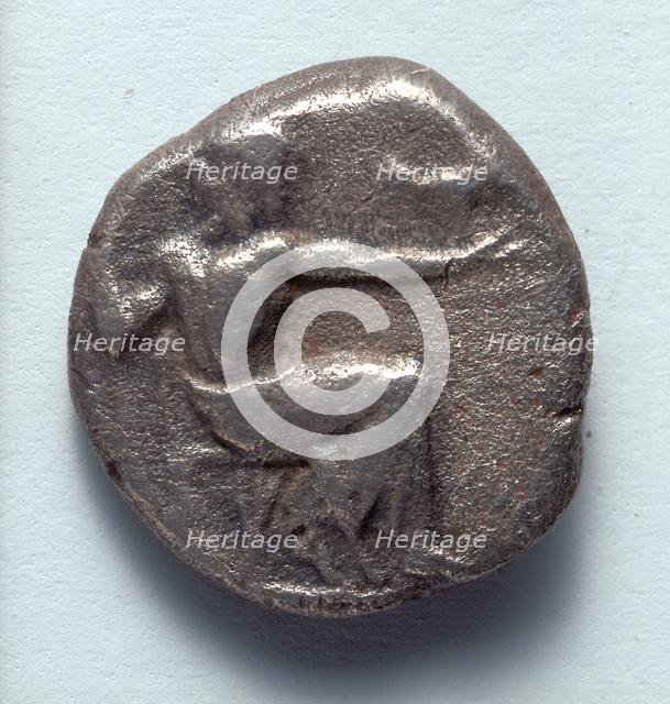 Half Drachm: Zeus (obverse), 490-417 BC. Creator: Unknown.