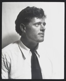 Portrait photograph of Jack London, between 1906 and 1916. Creator: Arnold Genthe.