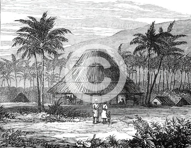 Council House, Samoa, the Scene of the Late Conflict, 1876. Creator: Unknown.