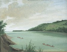 Belle Vue, Indian Agency of Major Dougherty, 870 Miles above St. Louis, 1832. Creator: George Catlin.
