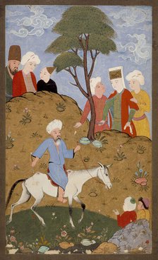 Darvish or Shaykh on a Mule, between c1575 and c1585. Creator: Unknown.