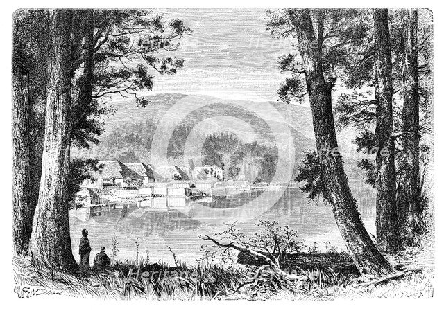 'Lake Hakone', c1890. Artist: Unknown