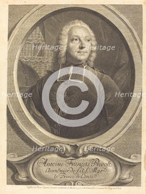 Antoine François Prevost, 1745. Creator: Georg Friedrich Schmidt.