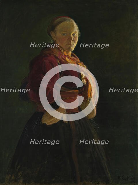 Mari Clasen, 1895. Creator: Halfdan Egedius.