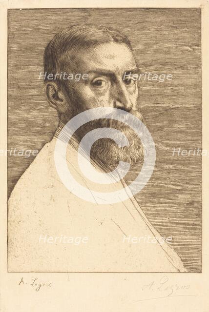 Sir E.J. Poynter, P.R.A., 1877. Creator: Alphonse Legros.