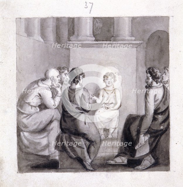 'The Child Jesus in the Temple', 19th century. Artist: Corbould Family