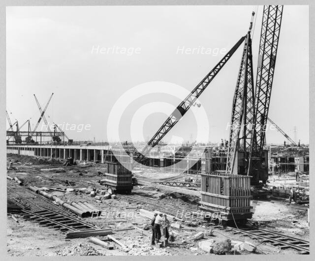 Ford Motor Company Works, Thames Foundry, Dagenham, Havering, GLA, 30/05/1956. Creator: John Laing plc.