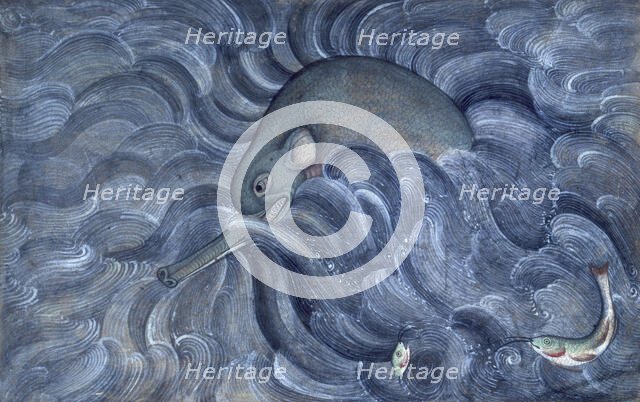 Aquatic beast, 1590. Creator: Sarwan.