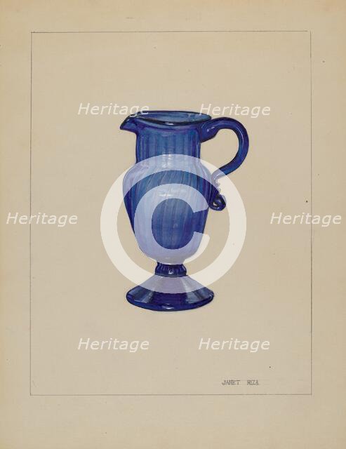 Cream Pitcher, c. 1937. Creator: Janet Riza.