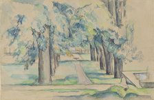 Avenue of Chestnut Trees at the Jas de Bouffan, c1878-1890. Creator: Paul Cezanne.
